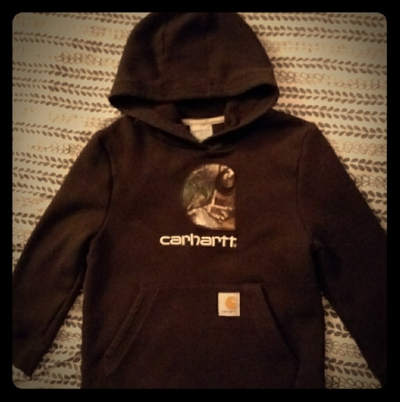 dark brown carhartt hoodie